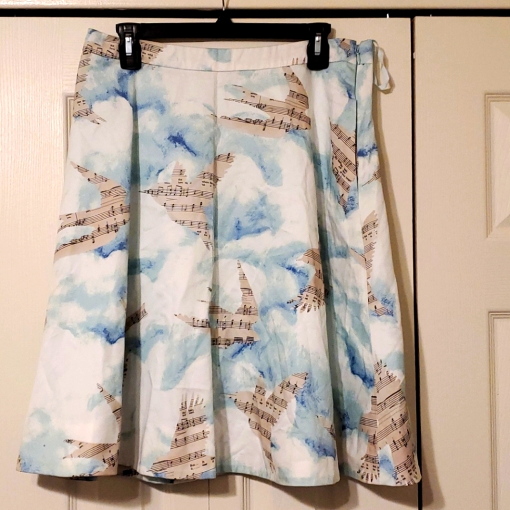Anthropologie birdsong skirt
